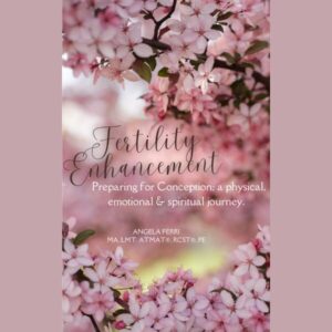 Elegant wedding invitation with pink blossoms and cursive text.